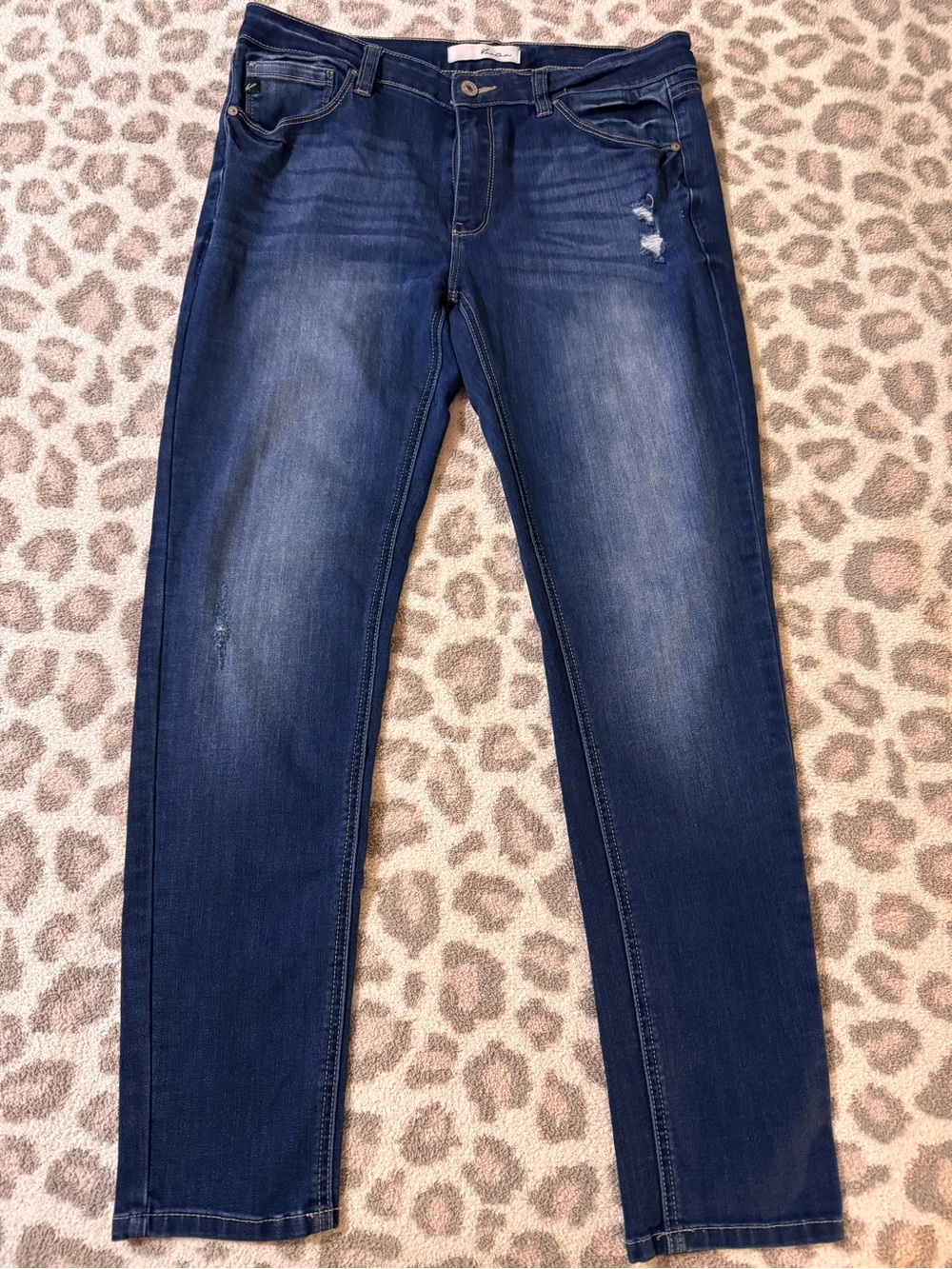 KanCan Women's Skinny Jeans in Dark Blue Wash